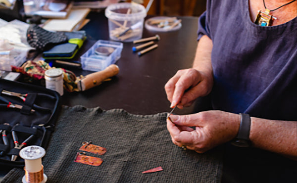 Cherryl Fyffe works at Village of Artisans, Bendigo Pottery.