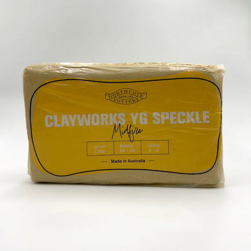 Clayworks YG Speckle - Midfire 10kg - YGS in Clayworks Ygspeckle Ygs 1 1024 finish