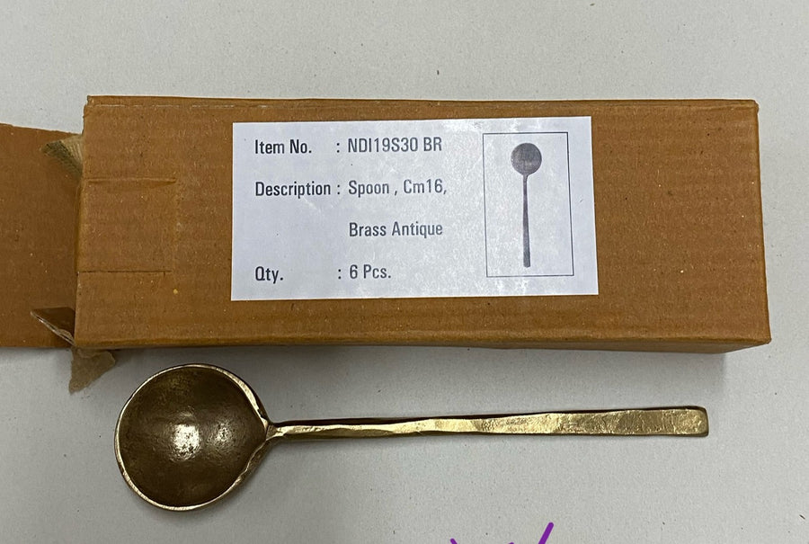 16cm Antique Brass Spoon tableware