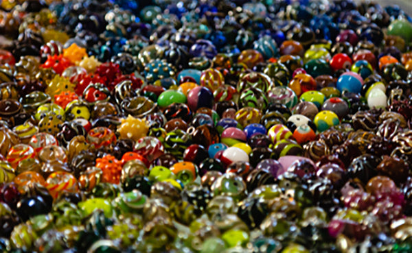 Glass beads by Leanne Grylls of Linking Energy Handmade Glass Art